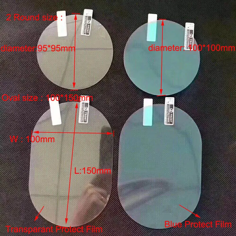2018 0.06MM Thick Nano PET Rearview Mirror Protection Car Film Anti Rain Fog Mirror Film