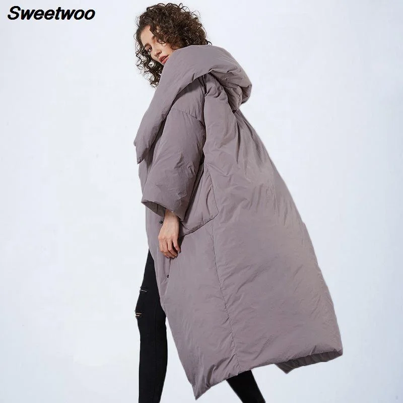 
Sweetwoo Brands New Winter Collection of Jacket Stylish Windproof Female Coat Womens Quilted Coat Jackets Long Warm Parkas Tops 