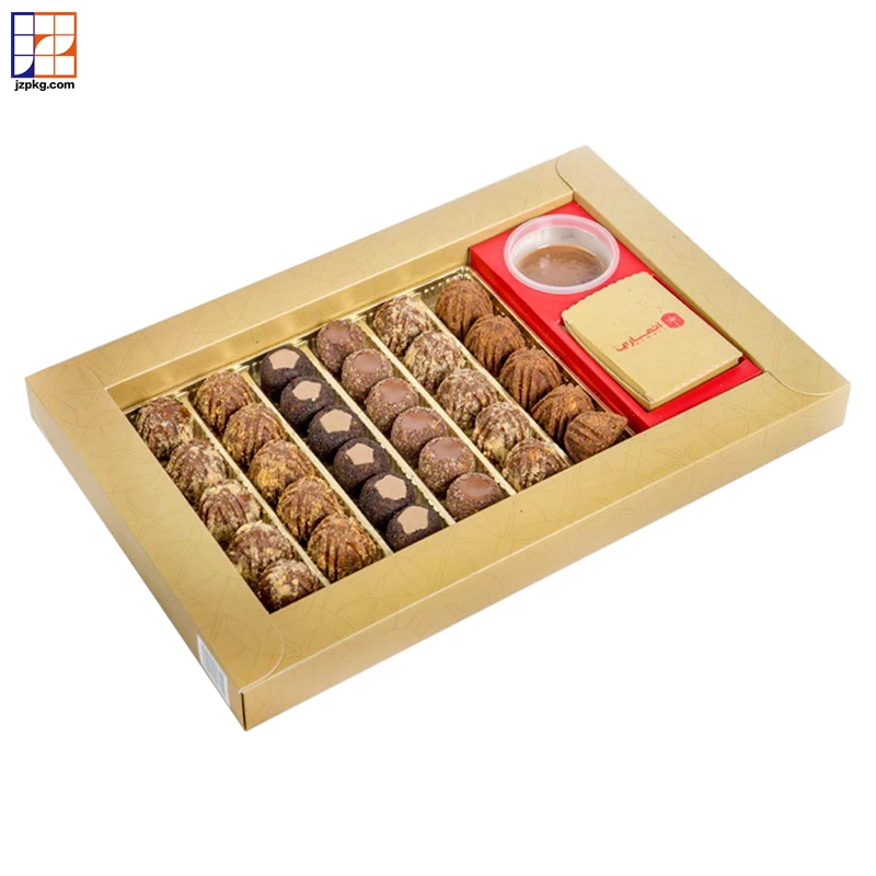 Custom logo paper box packaging display box with clear pvc window