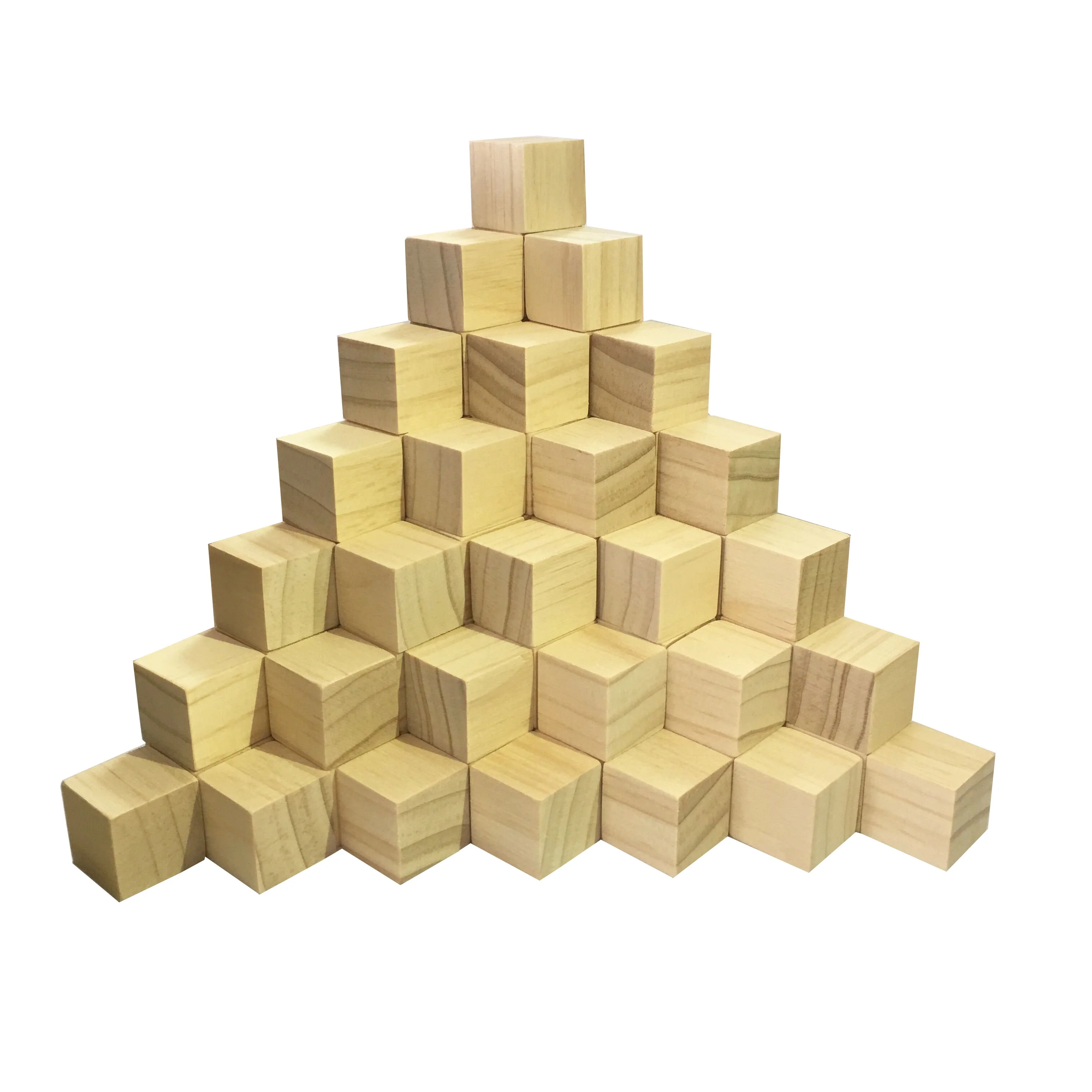 Wooden Cubes  1 Inch   Wood Square Blocks For Puzzle Making, Crafts, And DIY Projects  100 Pieces/box