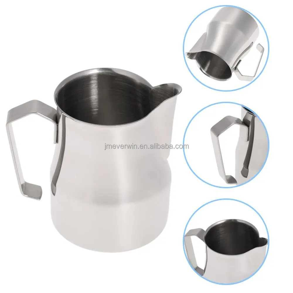 350ml/500ml/700ml/1000ml Italian Latte Art Jug Frother Cup Stainless Steel Milk Frothing Jug