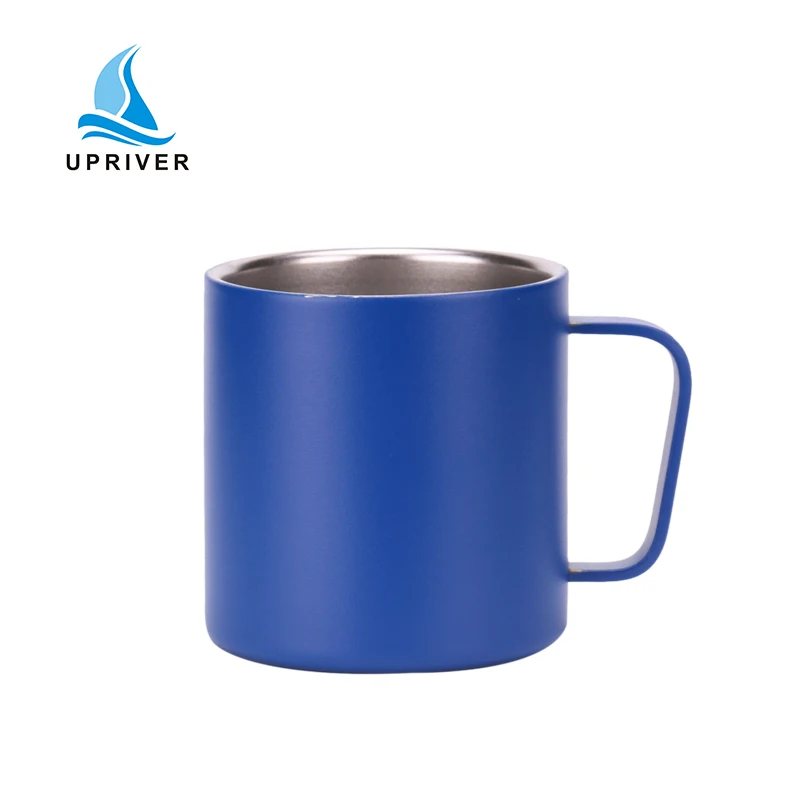 14oz double wall insulated coffee mug Korean style coffee cup stainless steel  travel cup