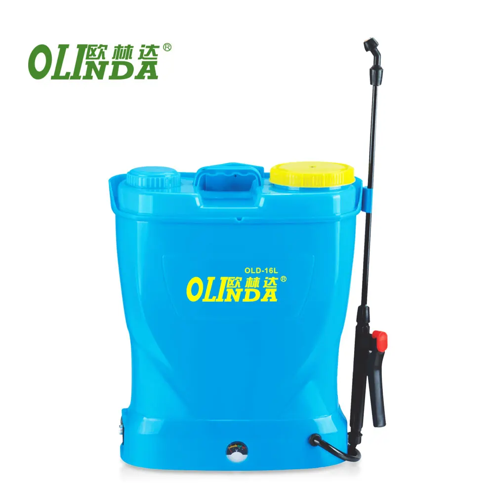 Best price agriculture grapes fruit tree lawn garden weedicide blue battery sprayer 16 liter