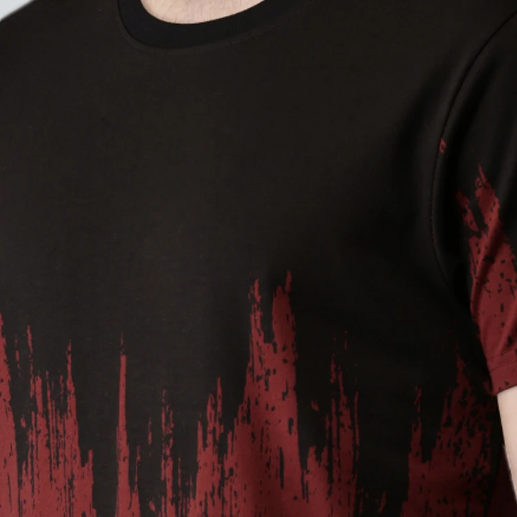 Wholesale Custom Round Neck Short Sleeves Sublimation Printed T Shirt