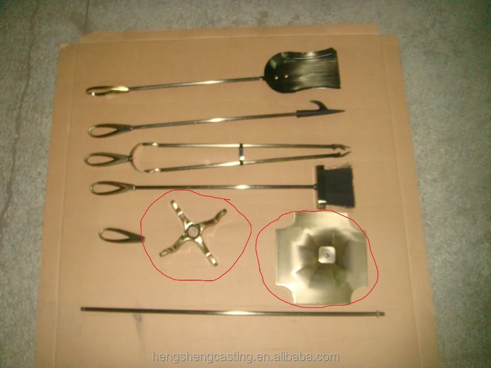 Cheap Antique Brass Modern Cast Iron Fireplace Tools / Fireplace Accessory