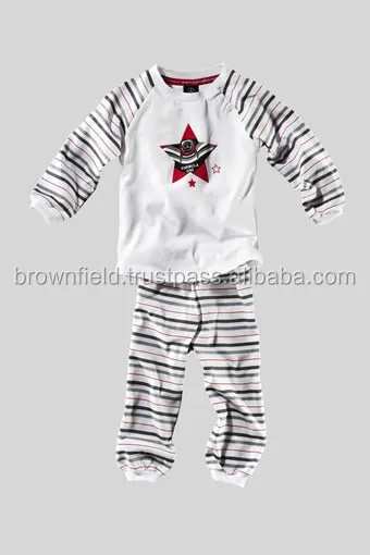 Kids striped pajamas set