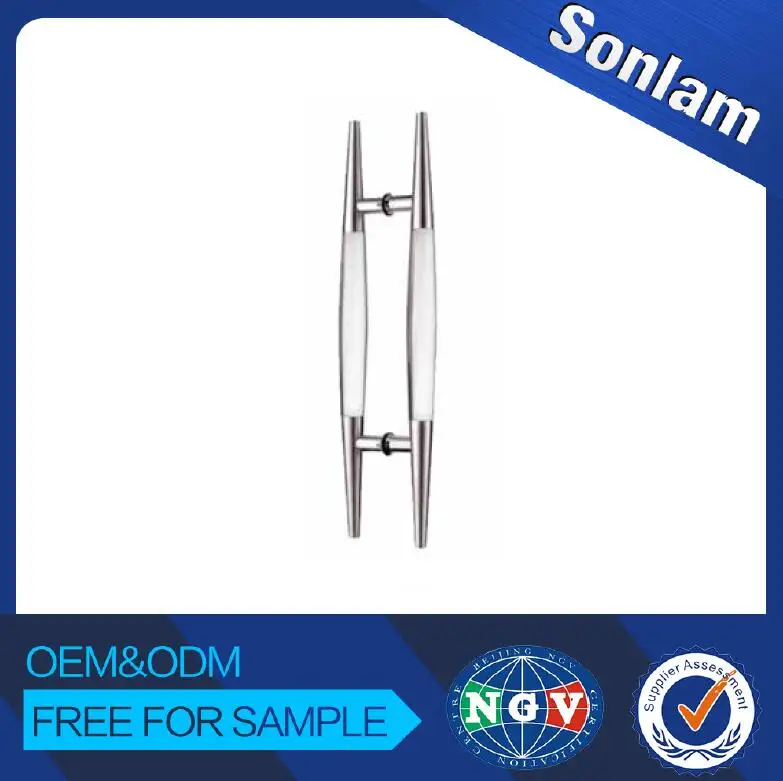 Bathroom Door Handle Hot Sale Tempered Glass Door & Window Handles Stainless Steel,304/316 LS-04-2532 Satin /mirror CN;GUA