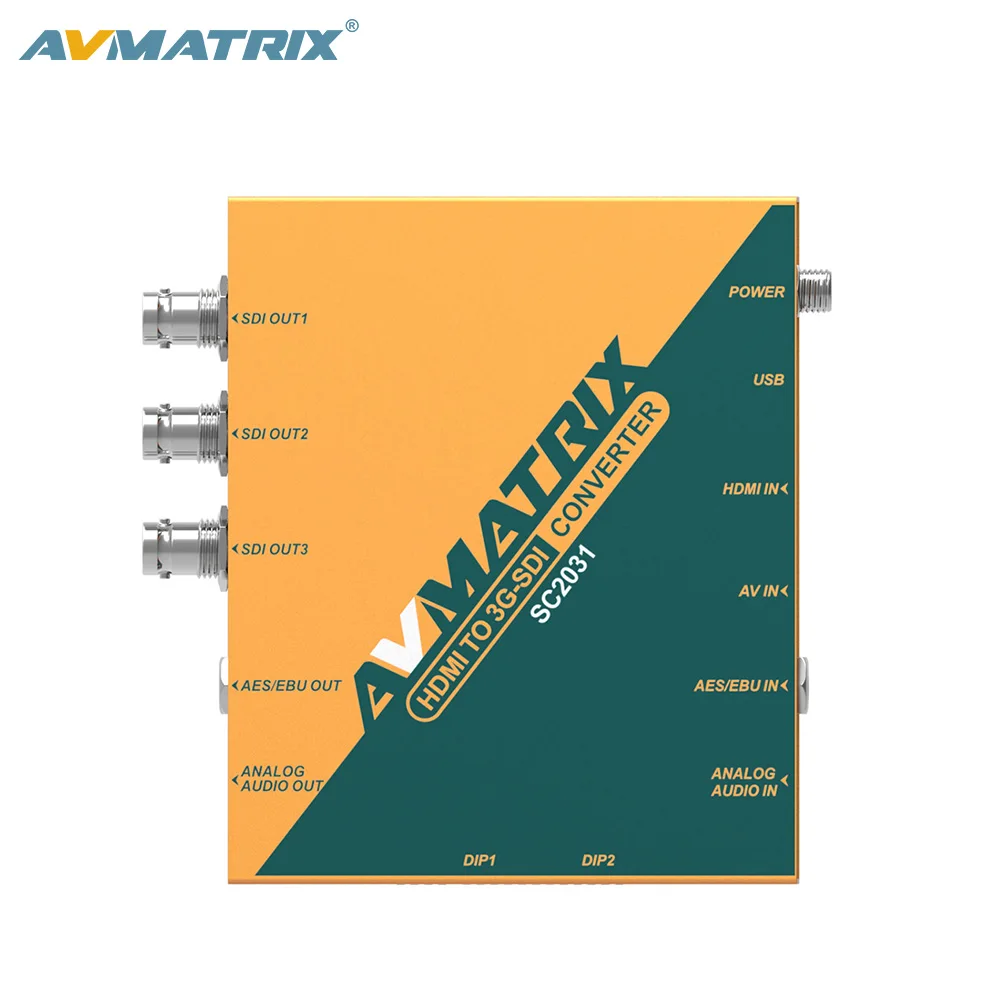 AVMATRIX Scale HDMI to SDI Converter with audio/AES/EBU embedded