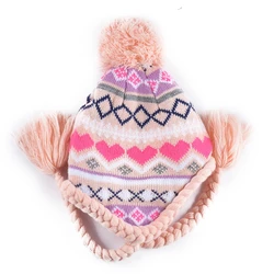 Keep Warm Children Winter Hat/Jacquard Knit Hat/Kids Beanies