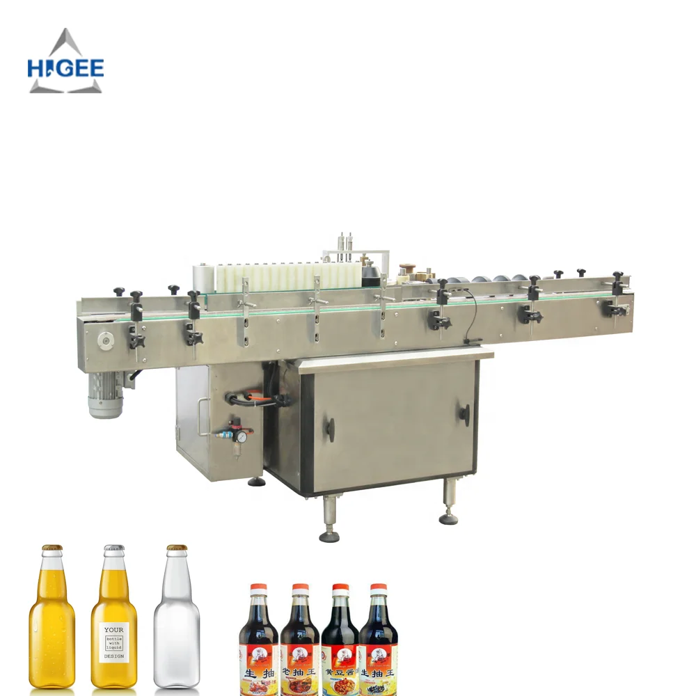 Automatic cold wet glue labeling machine for glass jar beer wine  bottle label applicator for aluminum can with paste labeling