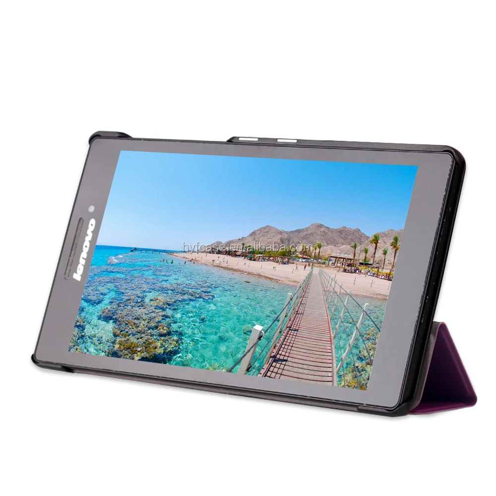 
Tri Folding Smart Leather Tablet Case with auto-sleep/wake function Cover for Lenovo TAB 2 A7-20F 7.0 inch 