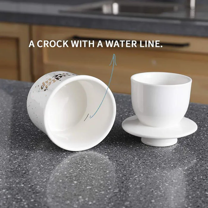 Bell Shape Ceramic Butter Keeper Butter Container