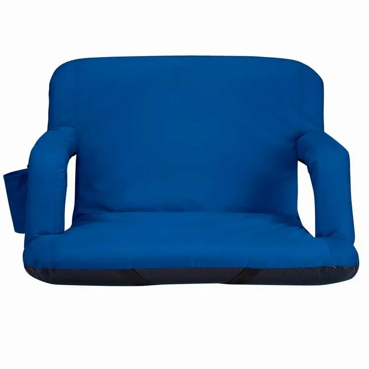 Width Deluxe Portable Reclining Seat Reclining Bleacher Chair Folding Stadium Seat Chairs with backs
