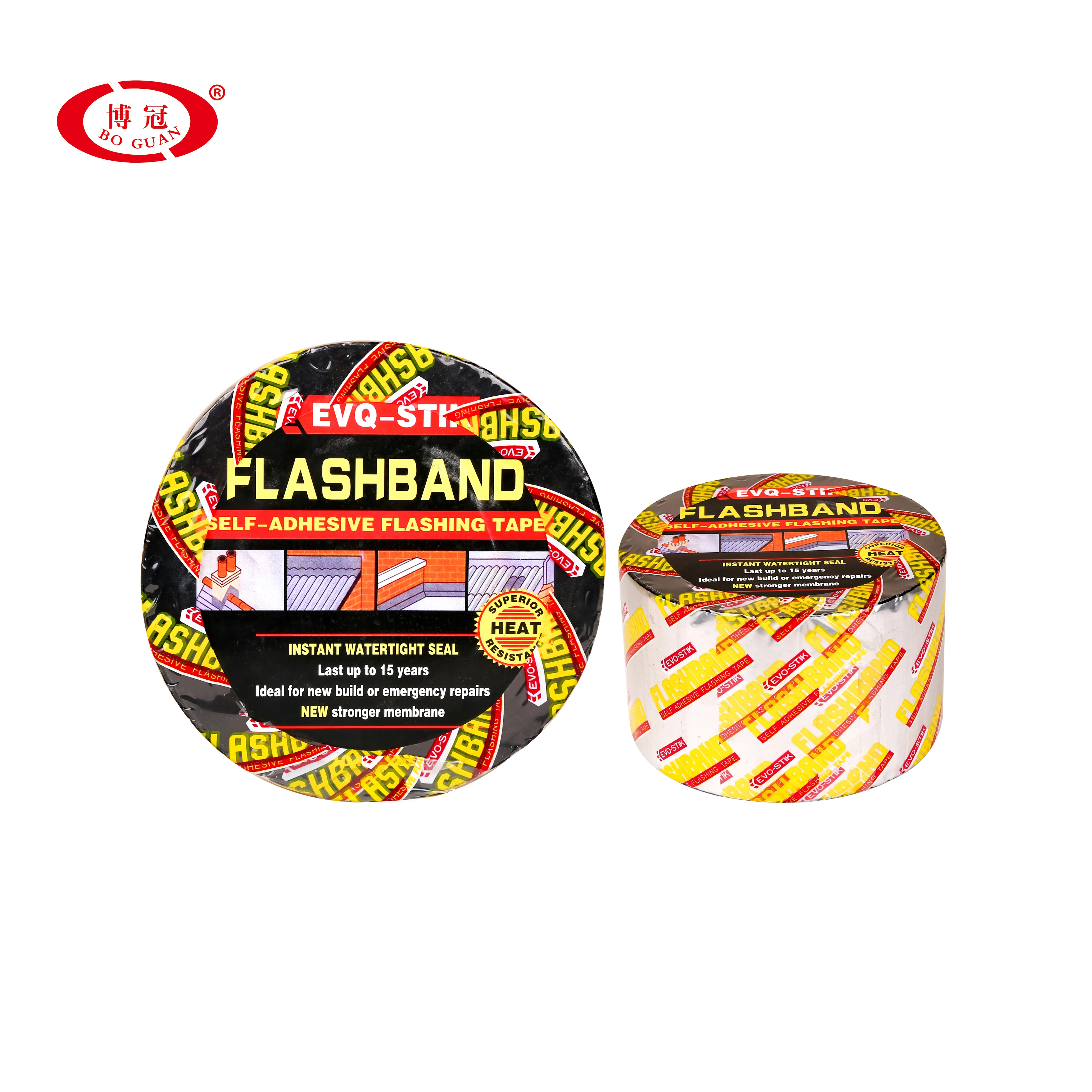 1.5mm Self-adhesive Rubber Bitumen flashing tape/flash band