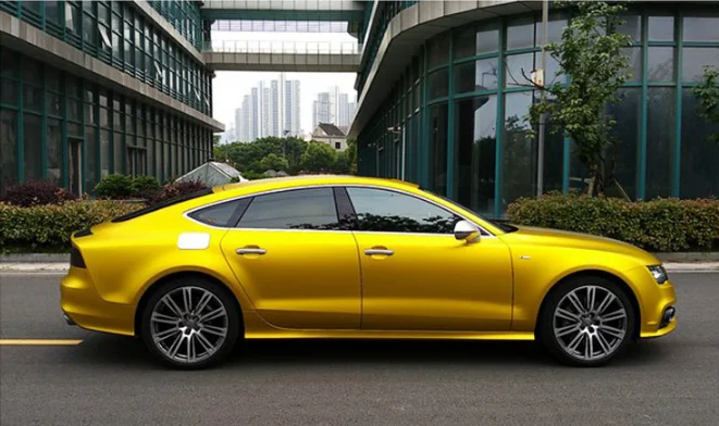 Wholesale Satin Matte Air Bubble Free Chrome Blue Car Wrap Vinyl