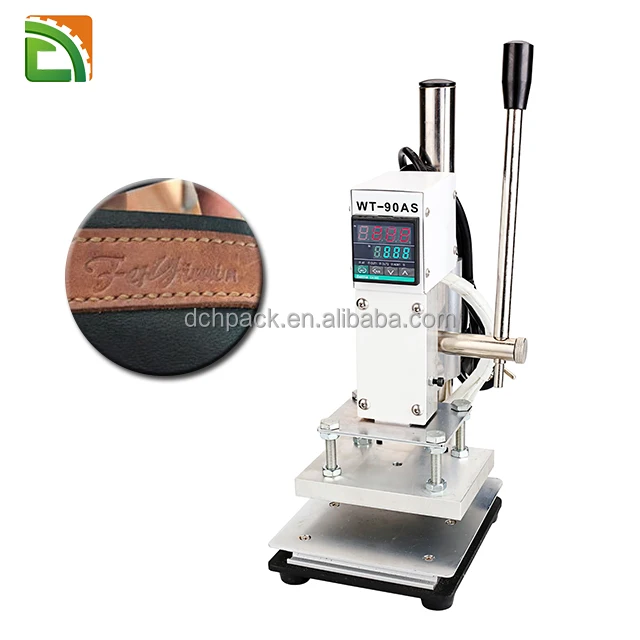 logo embossing pressure label branding tools portable handheld stamping machine