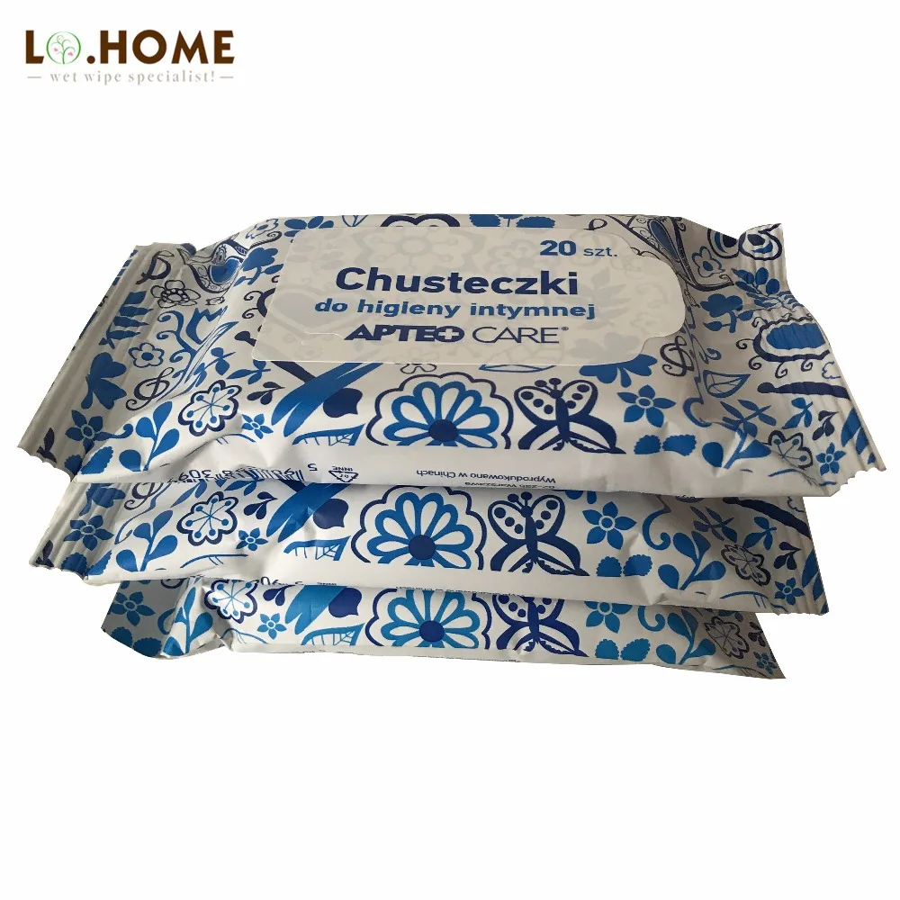 
wholesale woman products ph alcohol care wipes feminine intimate antibacterial cleaning wet wipes for sensitive skin 