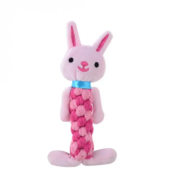 
Dog Pet Puppy Cotton Rope Knot Molars Sound Toys Dogs Bite Chew BB Animal Toys Pets Supplies 