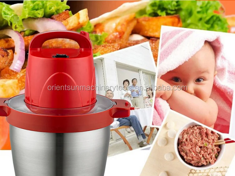 5 Liter Multi vegetable slicer chopper,kitchen appliance food processing machine meat grinder electric