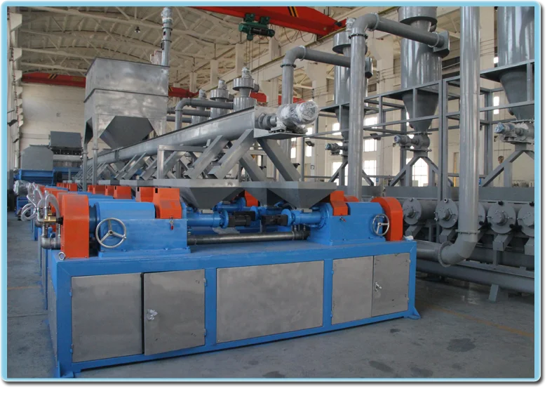 Full automatic rubber powder production machine