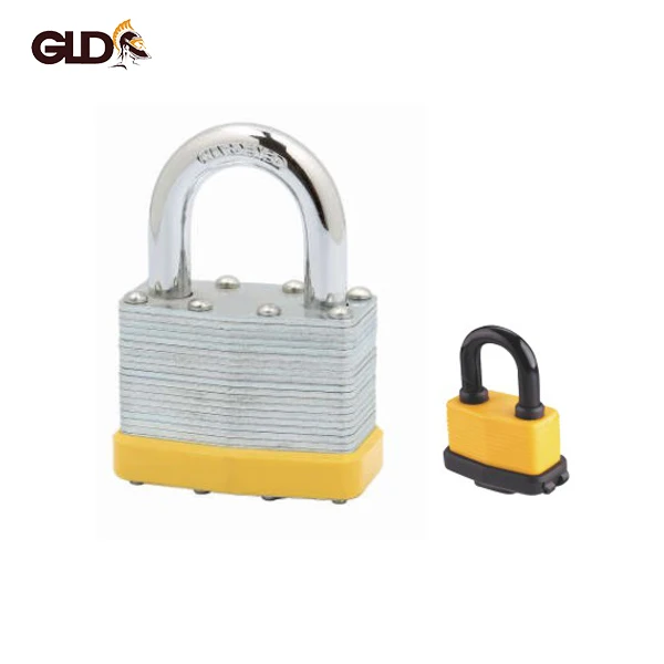 Ожерелье из хромированной стали с полным покрытием, прямоугольный навесной замок