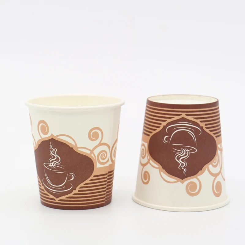 
China 8oz Beverage Use And PE Coated Paper Material Disposable Single Wall Cup For Coffee 