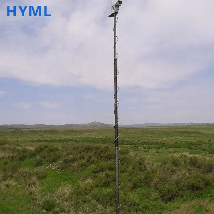 
The telescopic monitoring camera mast on Site Protection 