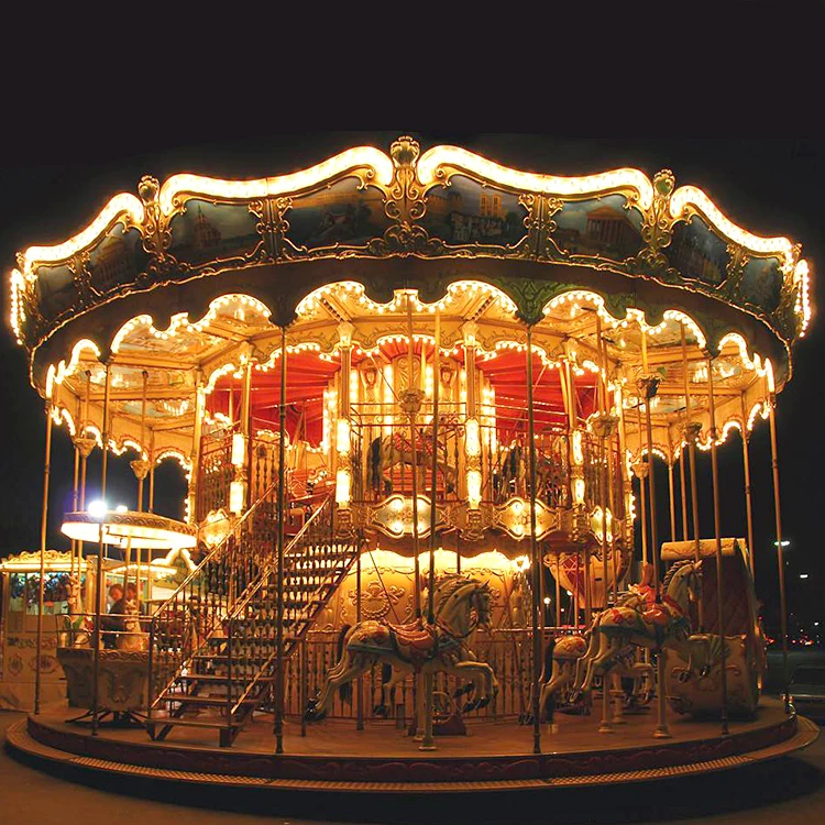 Popularamusement park rides 12  seats electriccarouselfor kids