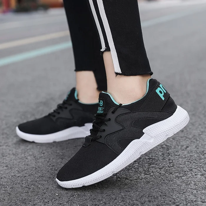 Плоская сетчатая Тканевая обувь со шнуровкой, женская повседневная спортивная обувь