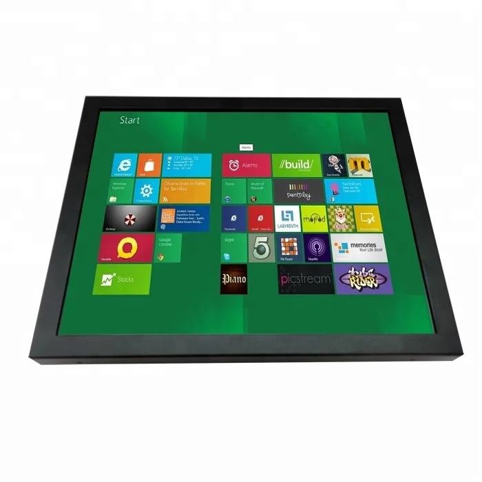 17 inch industrial LCD monitor touch screen optional for ATM kiosk gaming automation