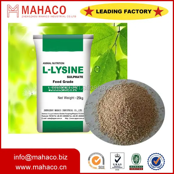 China factory sale feed grade l-lysine hydrochloride CAS No.: 657-27-2
