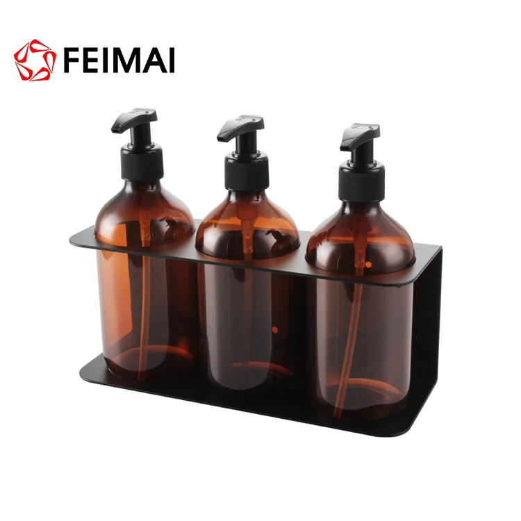 
3 Chambers Shower Shampoo Conditioner plastic hand sanitizer liquid soap dispenser 