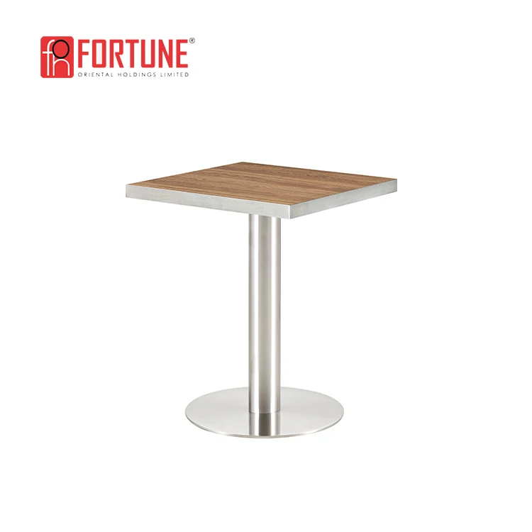 Square Wood Top Cybercafe Restaurant Table in Guangzhou