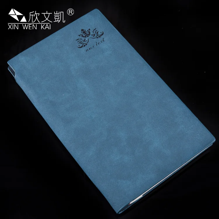 
Promotional Custom Logo Paper Back A6 A5 PU Leather Notebook With Pen 