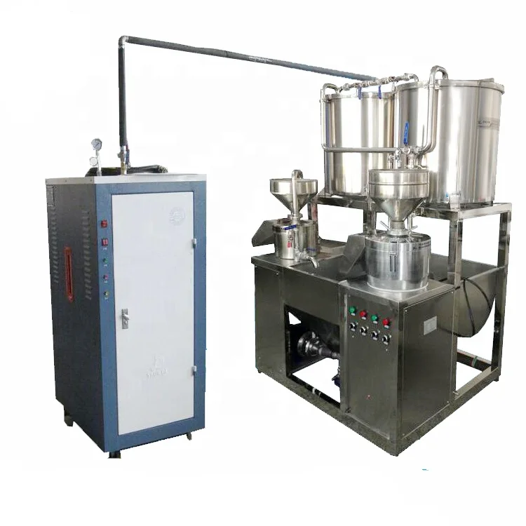 industrial middle scale combined type soy milk maker/soya milk making machine