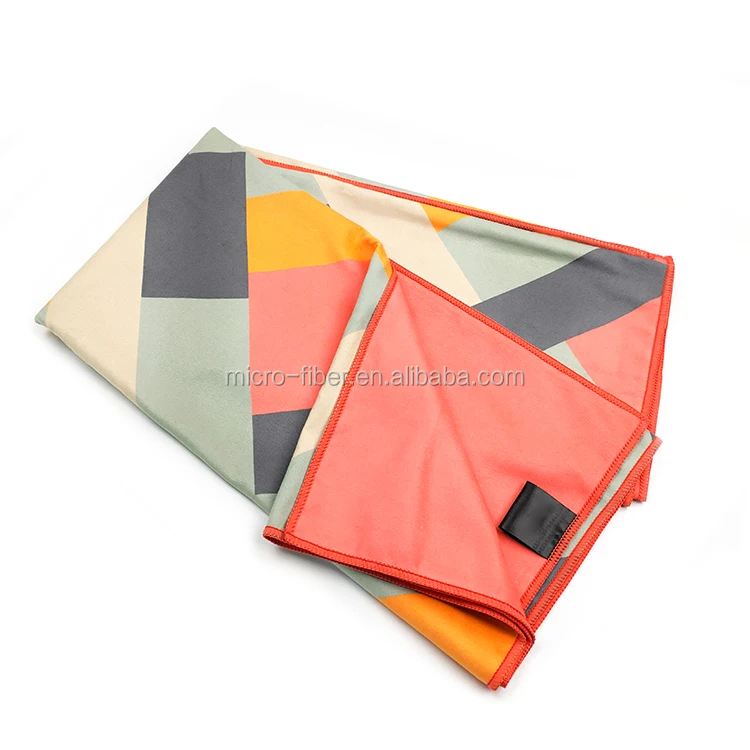 Высококачественное Полосатое впитывающее полотенце из микрофибры с индивидуальным принтом