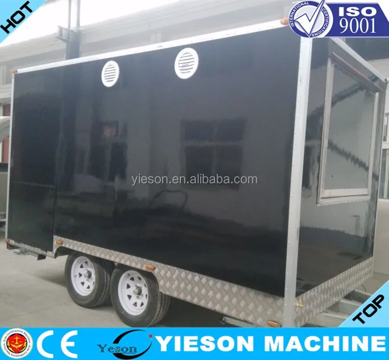 Model YS-FB400 hot dog cart trailer van food cart for sale mobile kitchen food trailer mobile food