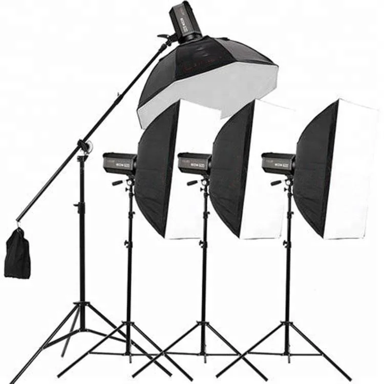 
New fashion photo studio accessories useful photographic led studio softbox kit for wholesale 