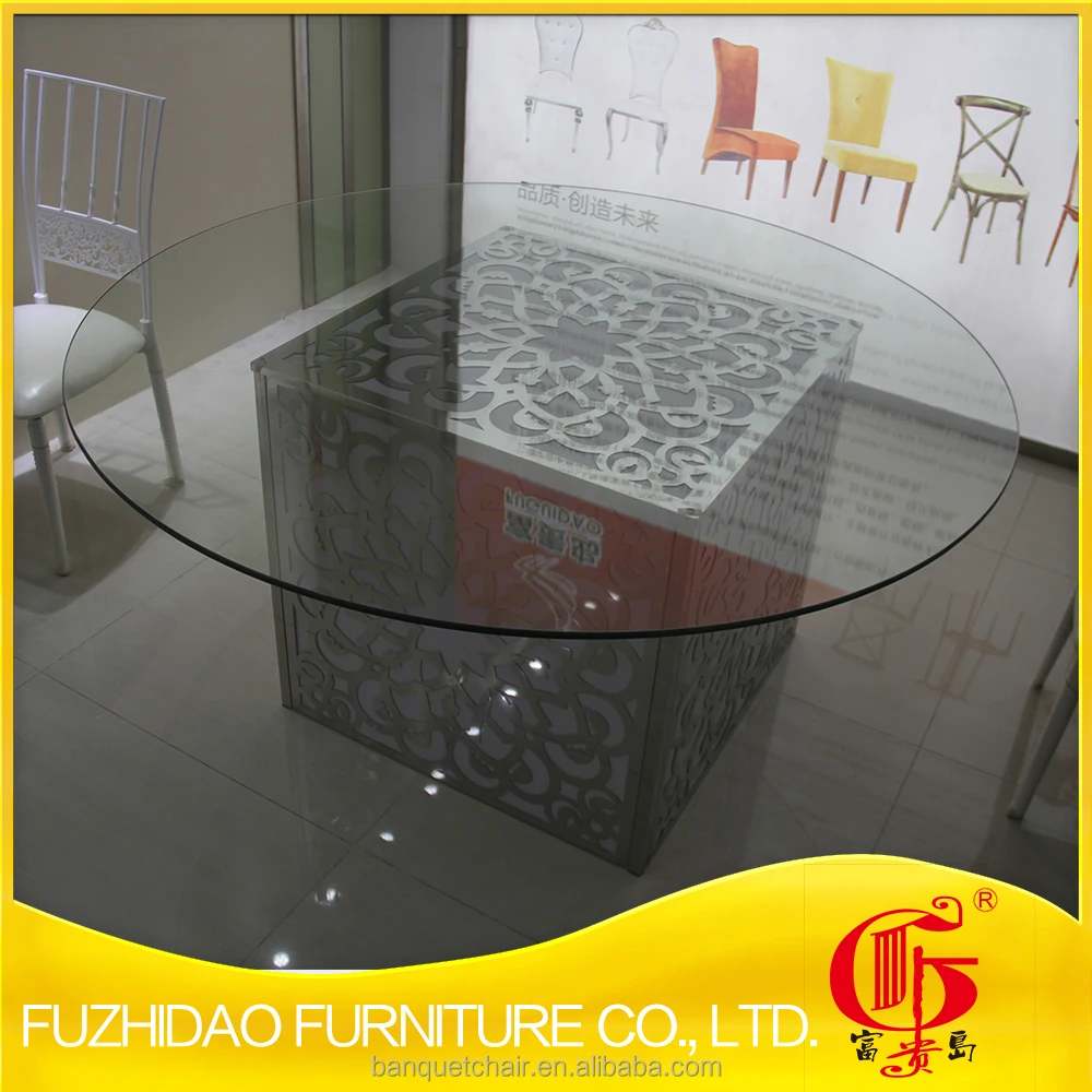 
Stainless steel with led light table set party used 