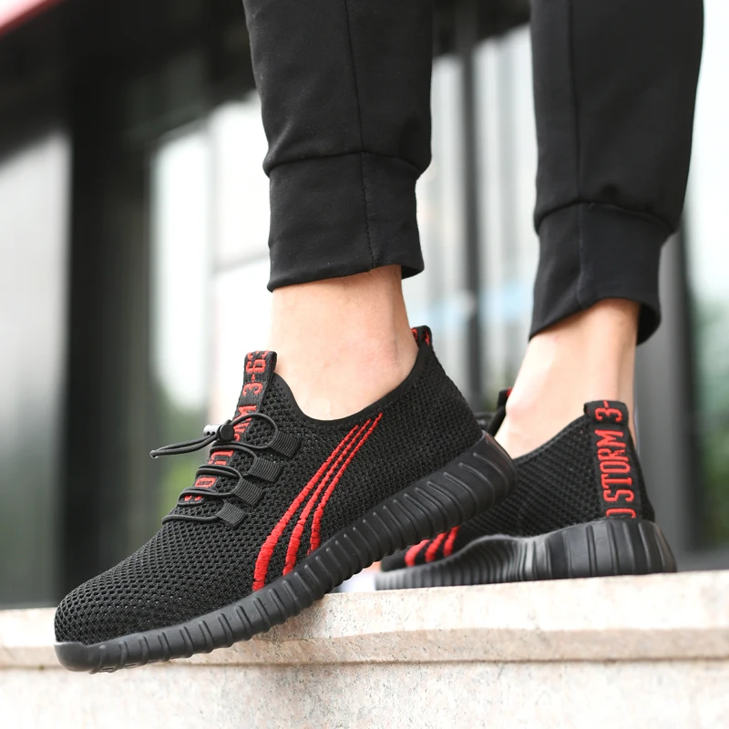 
latest new ultra light weight ventilated stylish athletics breathable 200 joule steel toe cap safety shoes sneaker 