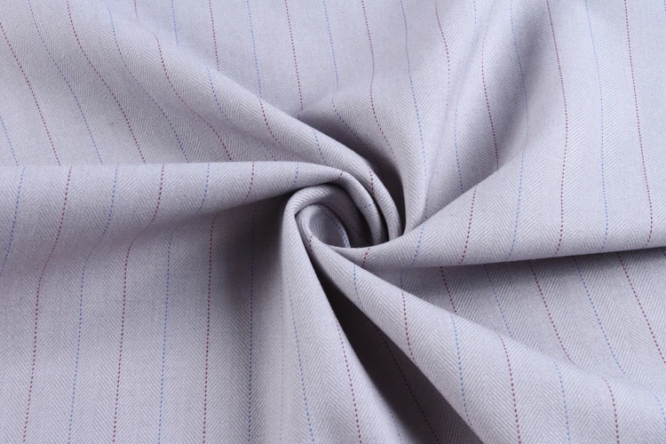 2019 China gold supplier new style super soft woven twill stripe polyester rayon spandex fabric