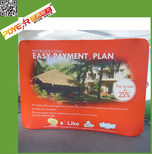 Рекламное продвижение ткани дисплей выставке стены