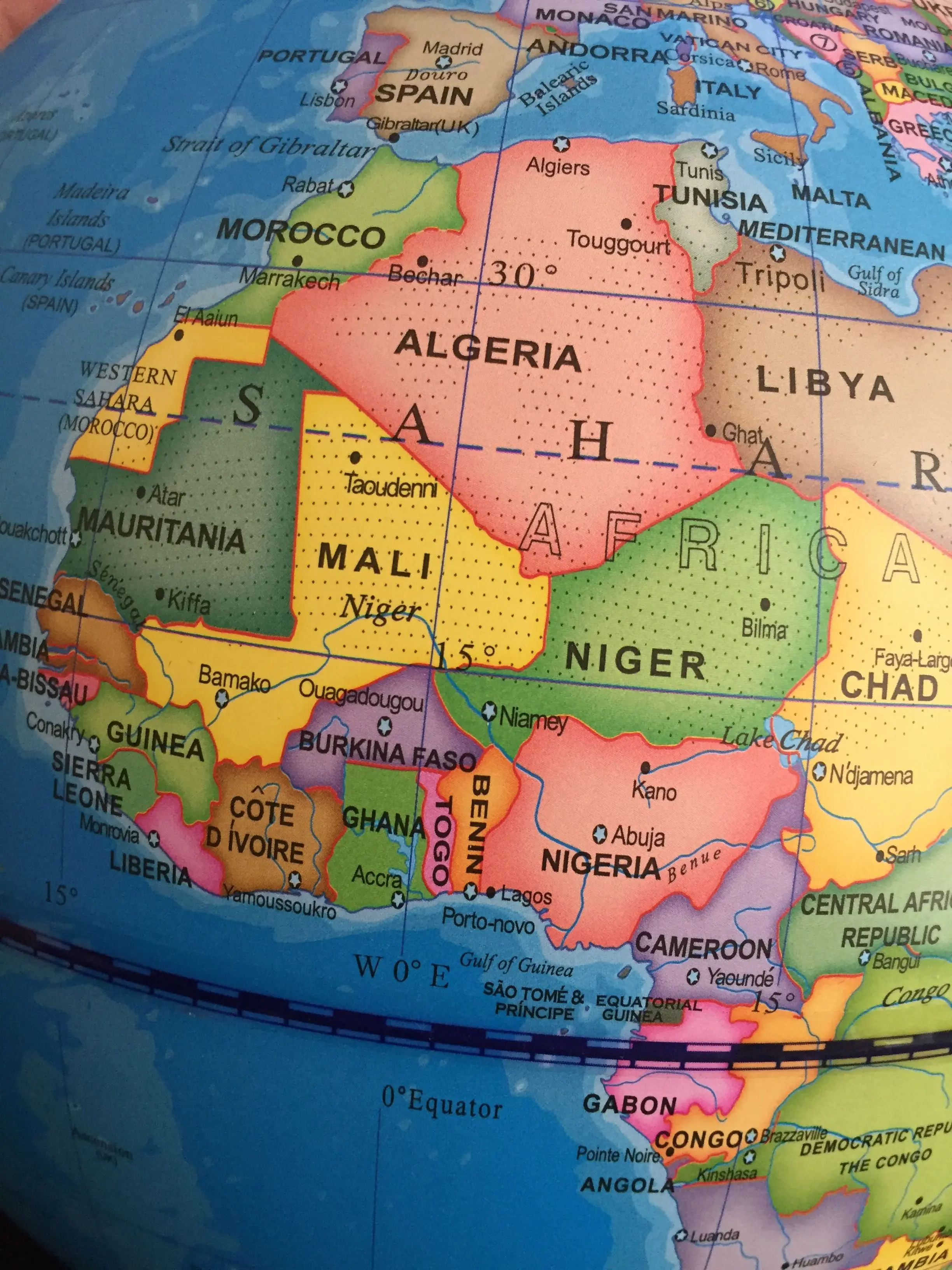 
Hot Selling Unique PVC Rotating Teaching Constellation Educational Illuminated World Globe With Light in Geography 