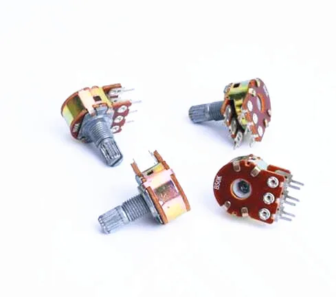 WH148 Rotary 10k Dimming potentiometer with switch Single potentiometer double potentiometer B1KB2KB5KB10KB20KB50KB100K