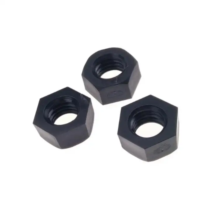 M3 Black nylon Hex Nuts PA 66 Standard Fastener DIN 934 for Bolt Screws