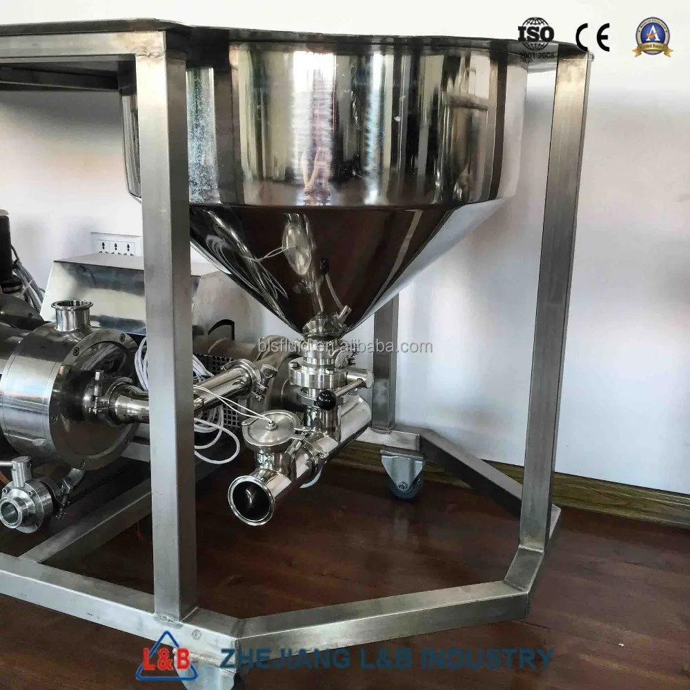 L&B food grade SUS water homogenizer mixer/ mixing machine used for milk powder with water mixing