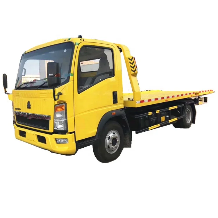 Howo 6 wheelers truck mounted wrecker/flatbed towing truck 5tons for sale