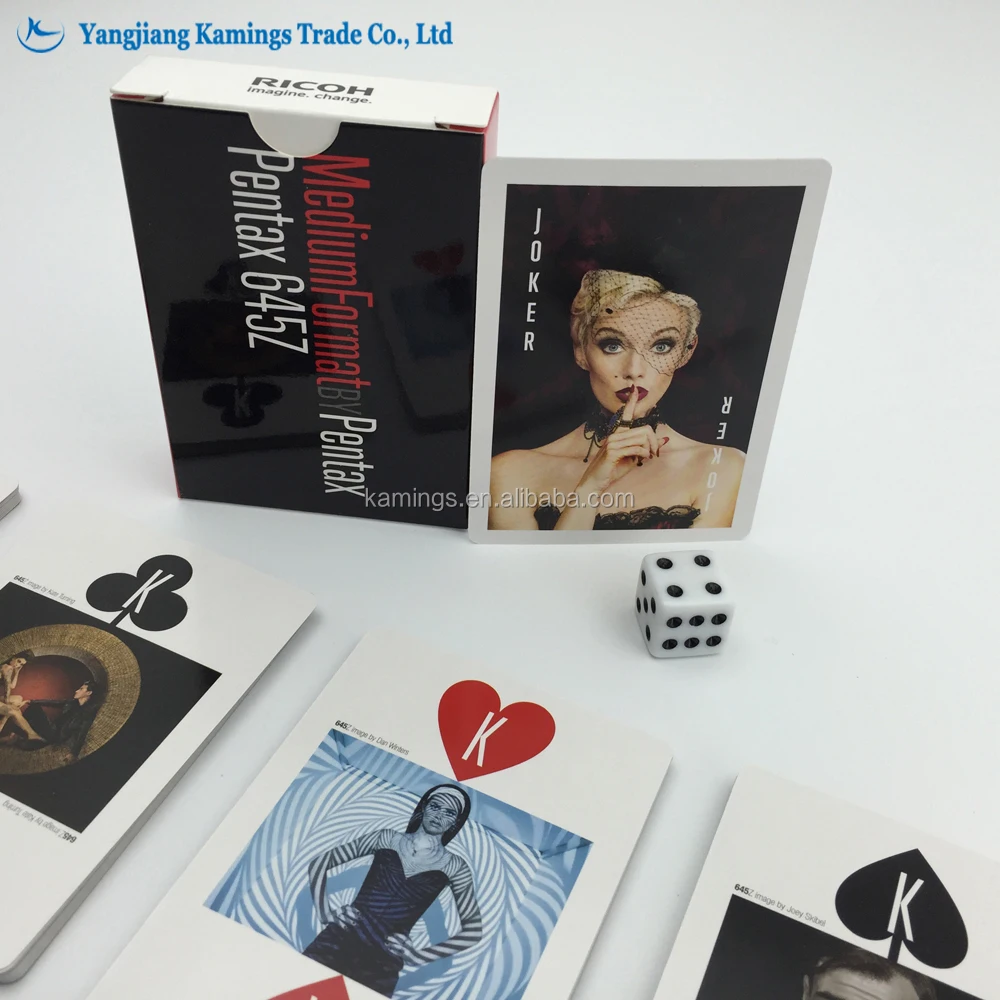 Полная Цвета Изготовленные На Заказ Печати Рекламы Покер Тип 54 Игра в Карты