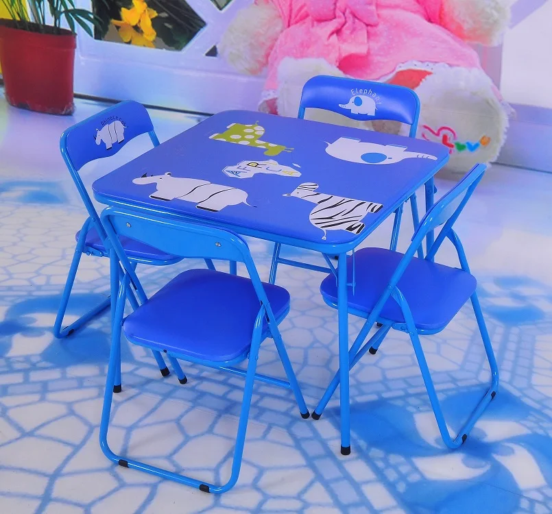 Kids Party Metal Folding Tables and Chairs Set