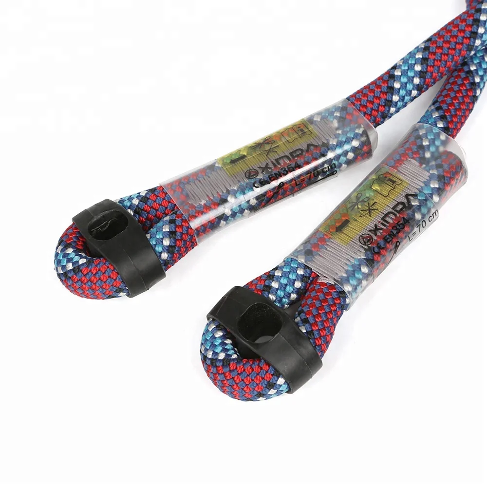XINDA  11mm dynamic prusik lanyard protective  sewn eye  for mountaineering rocking climbing